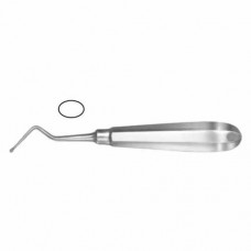 Modell USA Bone Curette Oval - Fig. 1 - Right Stainless Steel, 15.5 cm - 6"